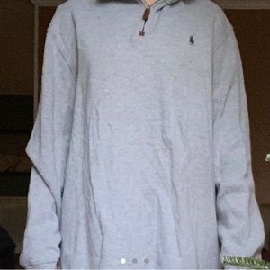 “Men's Estate-Rib Cotton Quarter-Zip Pullover”